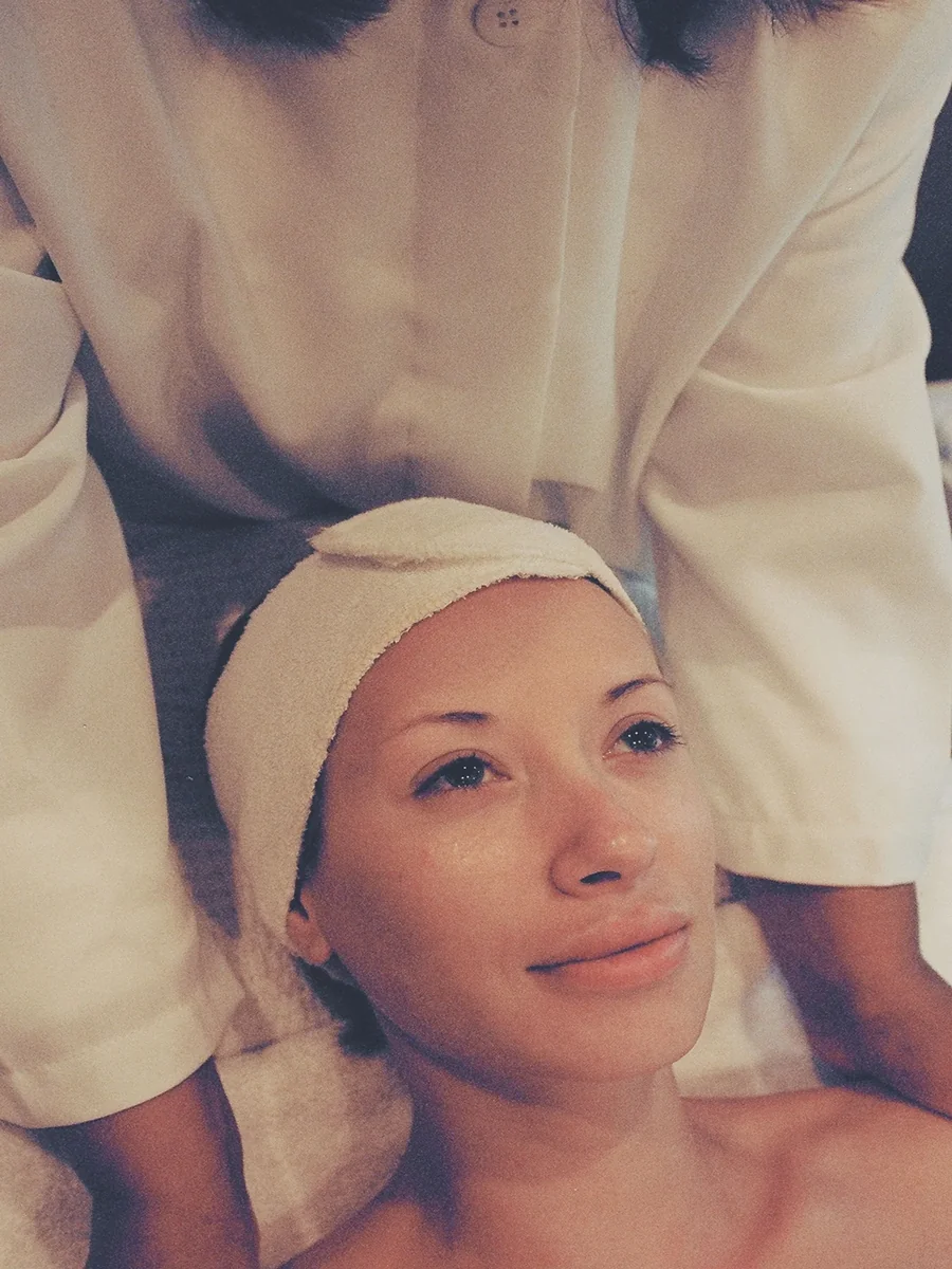 Professional facial and spa service